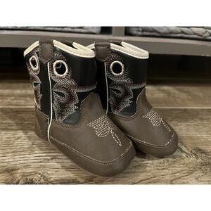 Twister Western Infant Baby Cowboy Boots Embroidered Western Shoes Size Infant